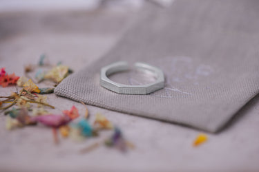 sterling silver adjustable geometric stylish hippie boho ring
